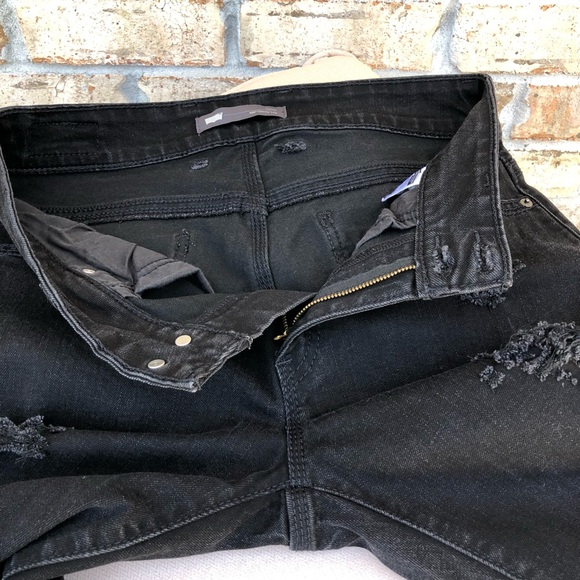 Levi’s 529 Curvy Skinny Leg Distressed Ripped Raw Hem Lack Wash Jeans W31 L32 - Picture 5 of 16